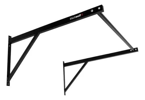 Barra fixa Blackwolf de 1 metro, preta, suportes largos